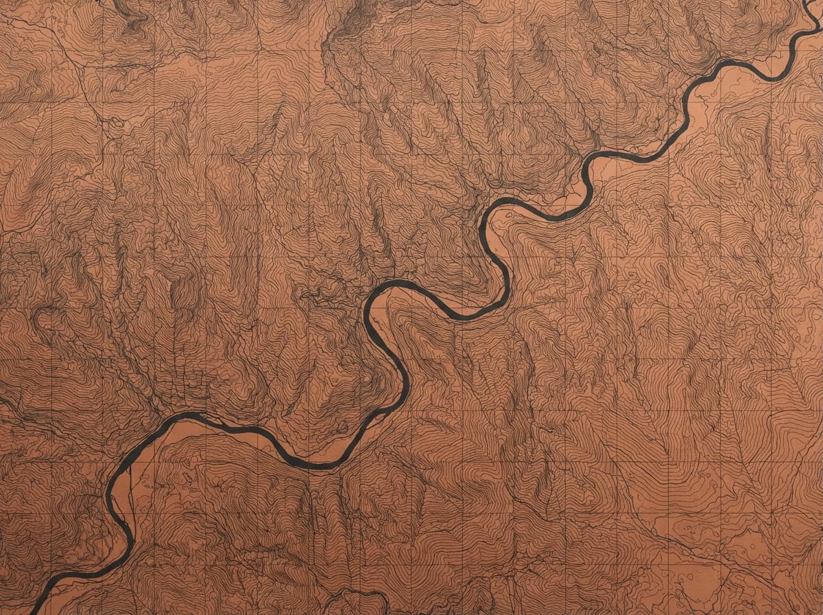Idaho canyon river topography and navigational guide
